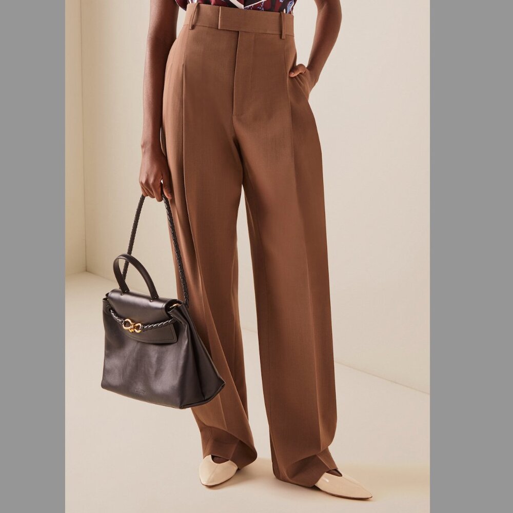 Bottega Veneta Women's Wool Twill Trousers